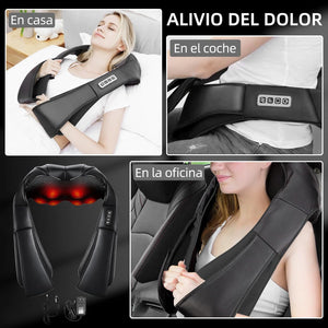 Masajeador eléctrico SHIATSU para hombros y cuello.