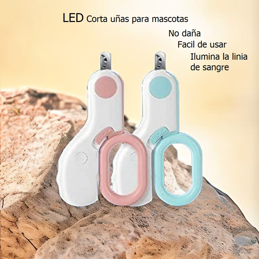 Cortaúñas eléctrico USB con luz LED – Kliki